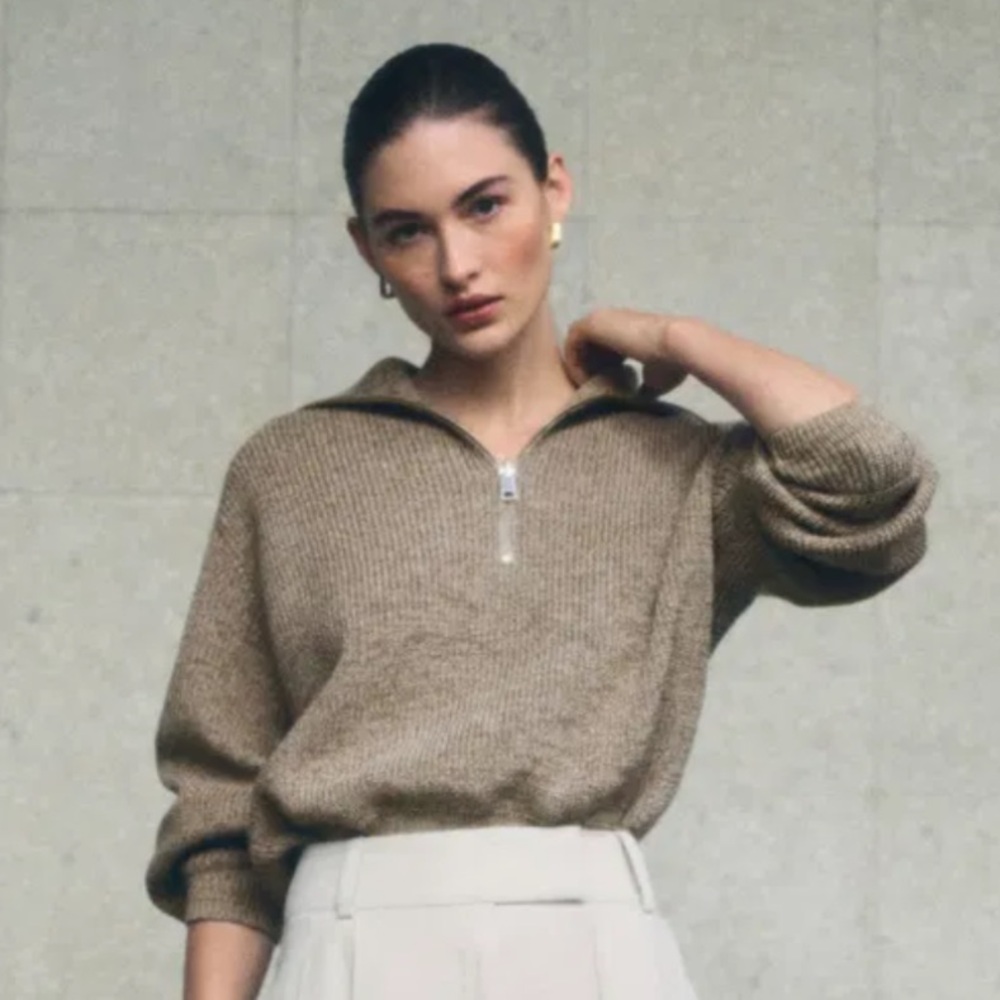 COS Zip Knit Jumper
